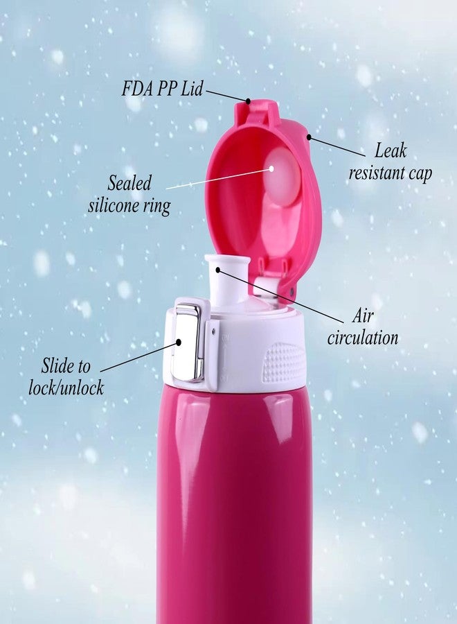 Probott Icon 750 ml Thermosteel Vacuum Insulated Double Walled Thermos Flask 0.75 Litre, Pink | Flip Top Cap | Leakproof | Gym | Sports | Office | Home | Kitchen | Travel | Water, Tea, Coffee, Shakes - Image 2